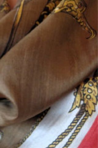Foulard 100% Seta Stampa Royal Crown