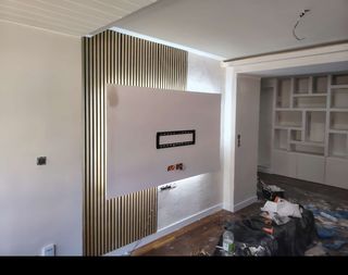 Decoración mural para TV