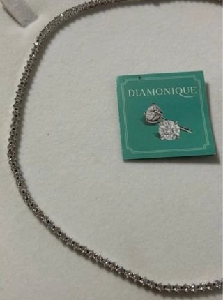 ✨Cruz Plata Ley y Brillantes + GARGANTILLA.