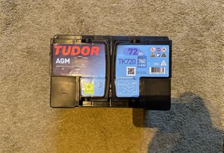 Batería Coche TUDOR AGM TK720 12V 72Ah NUEVA