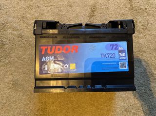 Batería Coche TUDOR AGM TK720 12V 72Ah NUEVA