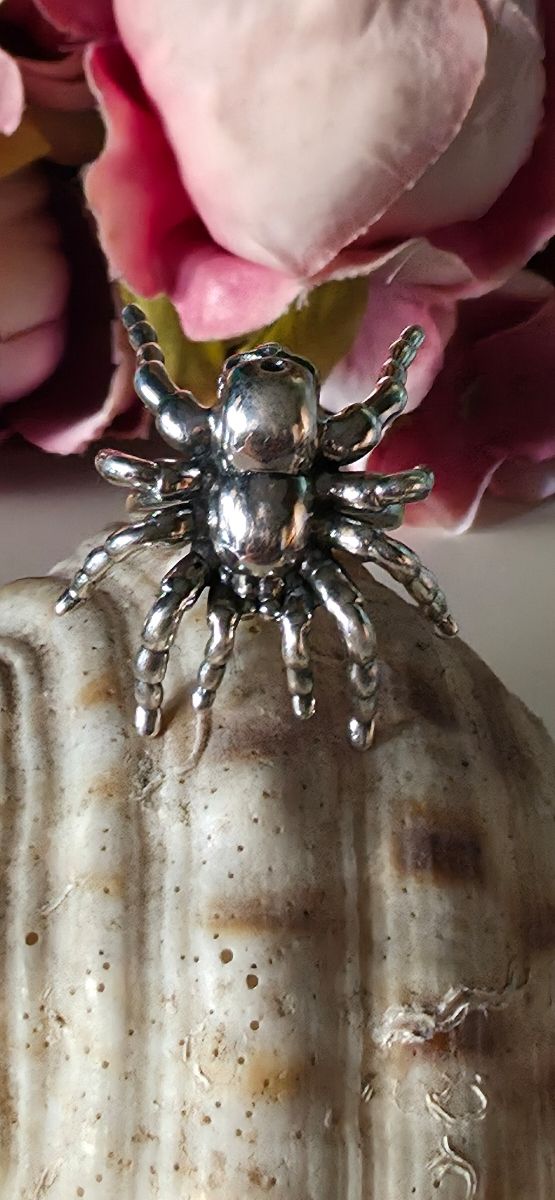 Anillo araña de plata joya de autor 
