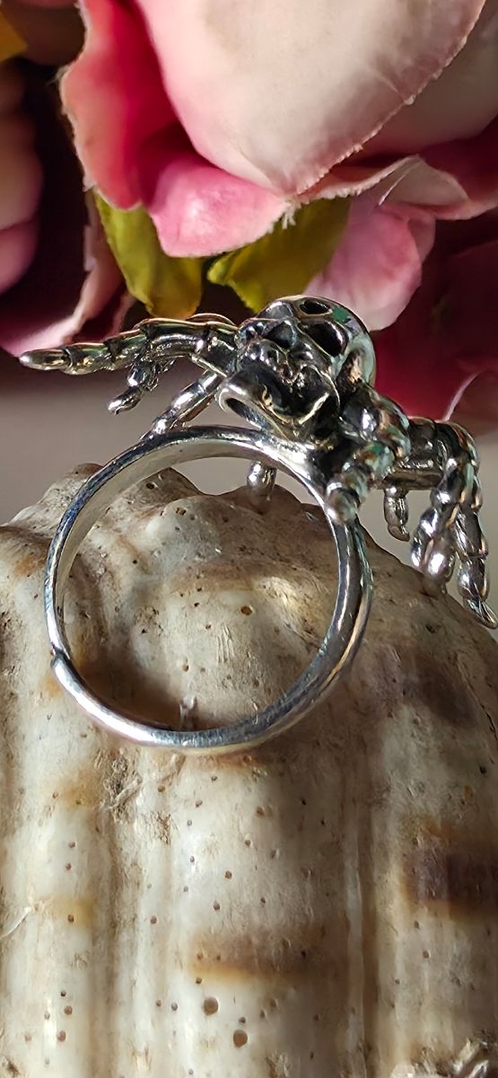 Anillo araña de plata joya de autor 