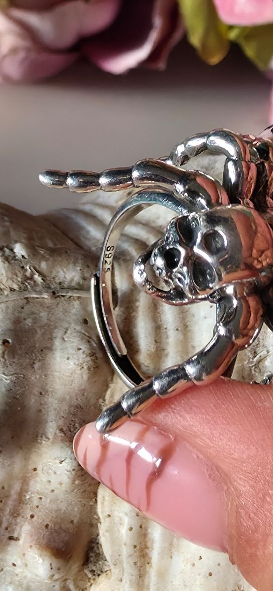 Anillo araña de plata joya de autor 
