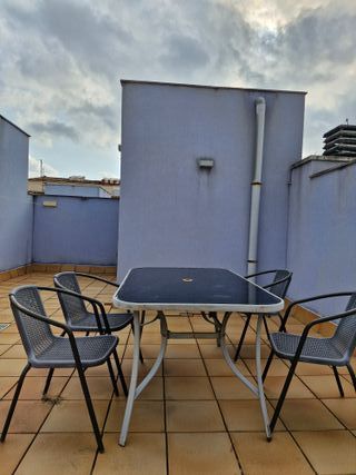 Conjunto Mesa y 4 Sillas Exterior