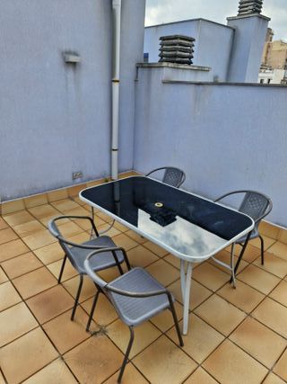 Conjunto Mesa y 4 Sillas Exterior