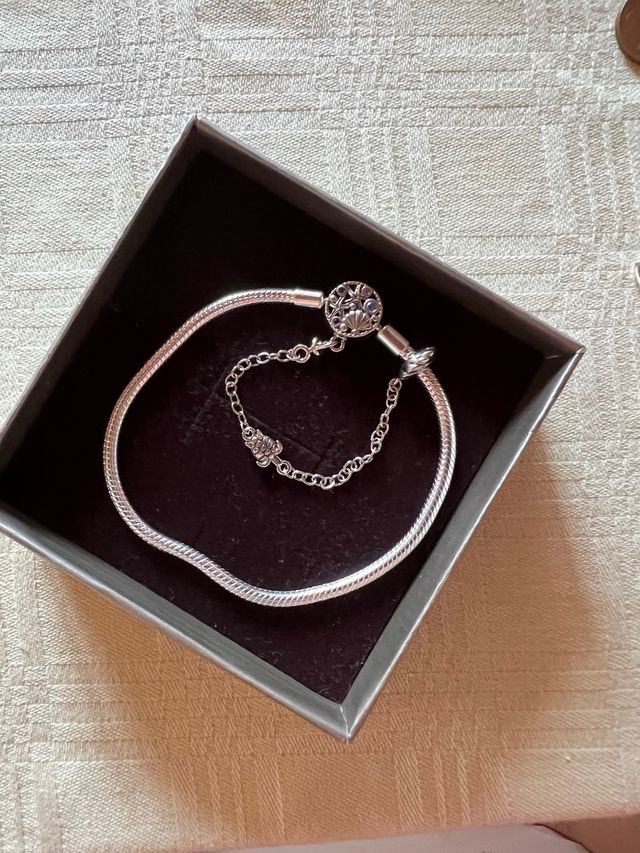 Pulsera plata estilo Pandora