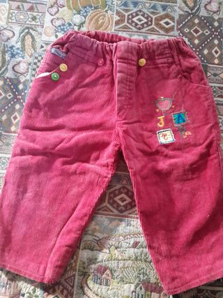 Pantaloni bimbi in velluto