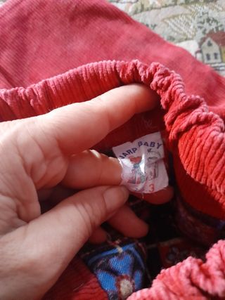 Pantaloni bimbi in velluto