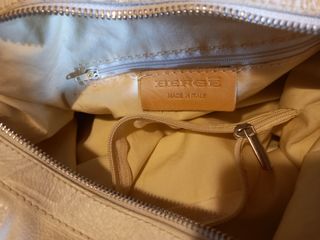 Borsa donna vera pelle bianca