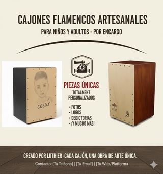 Cajones Flamencos Artesanales Personalizados