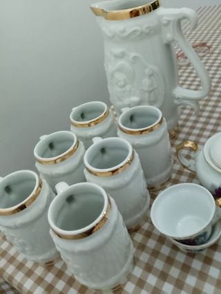 Set di boccali e tazze da birra vintage