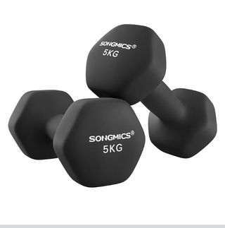 SONGMICS Juego 2 Mancuernas 5KG