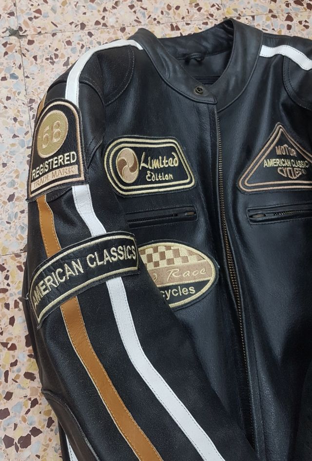 Giacca da moto in pelle