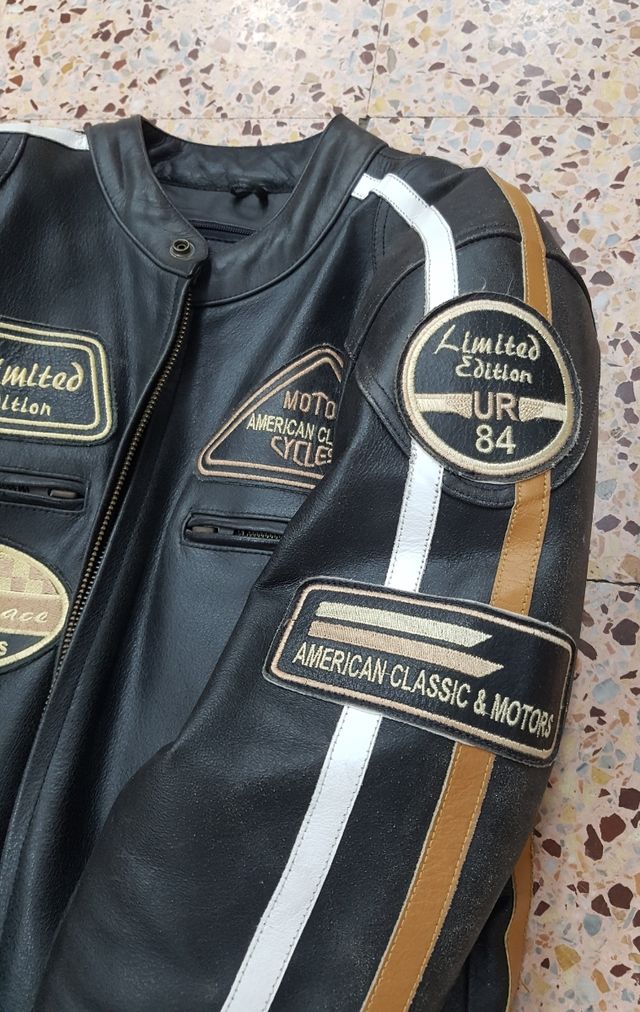 Giacca da moto in pelle