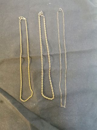 CADENAS Y CORDONES DORADOS. DESDE 2€