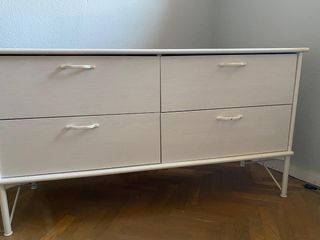 Mueble cajonera blanco dormitorio infantil