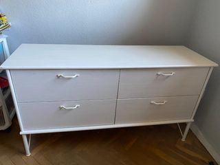 Mueble cajonera blanco dormitorio infantil