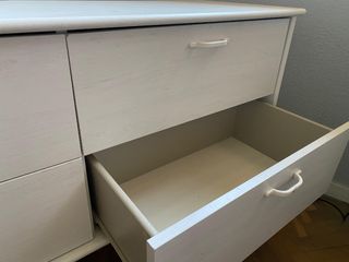 Mueble cajonera blanco dormitorio infantil