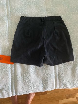 Falda pantalón negra brillos fiesta ERICH