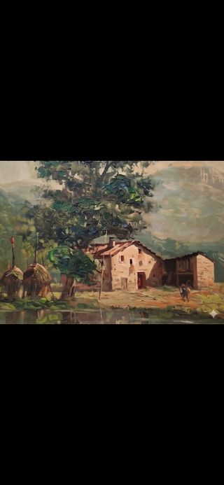 Óleo Cuadro Firmado X Higinio[CERVERA DE PISUERGA]