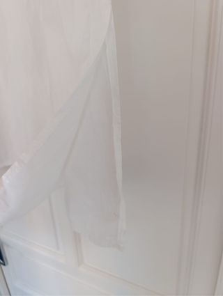 Caftán blanco bordados azules