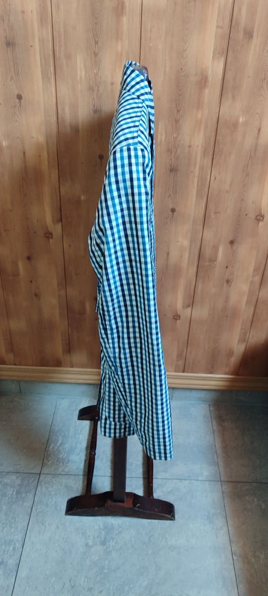 AMERICANA CUADRO VICHY AZUL PURIFICACIÓN GARCÍA 