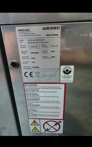 Horno Wiesheu Dibas 64 Blue L + S