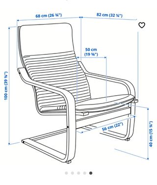 Sillón relax Ikea Poäng Roble