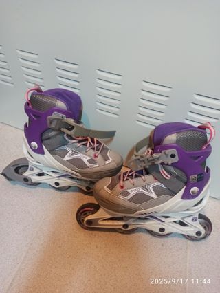 Patines Oxelo Morados Talla 30-35