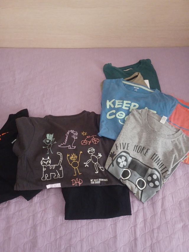 Lote 10 Camisetas Niño. 138/143 cm