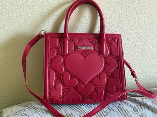 Bolso Love Moschino Rojo Corazones