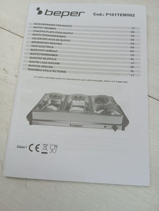 Calentador buffet acero 300W - Beper