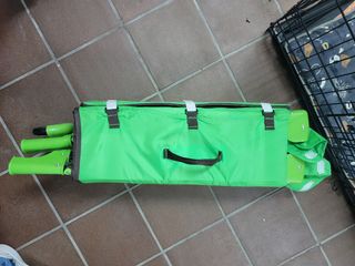 Cuna de viaje verde