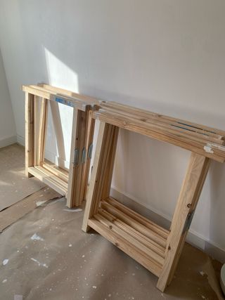 Caballetes de madera