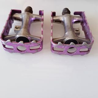 Pedales Morados Bicicleta Montaña Años 90