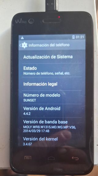 Teléfono Móvil Wiko Negro Multicolor