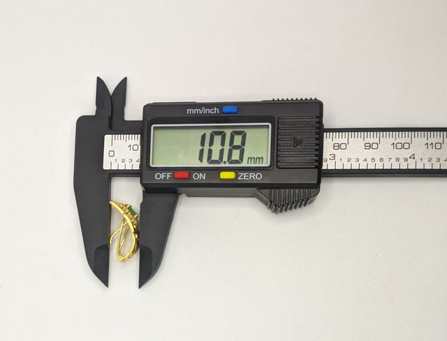 Pendiente de oro de 18k Esmeralda, 6.71 g.