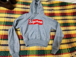 Sudadera Supreme Gris Talla XS