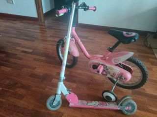 Bicicleta infantil rosa Btwin