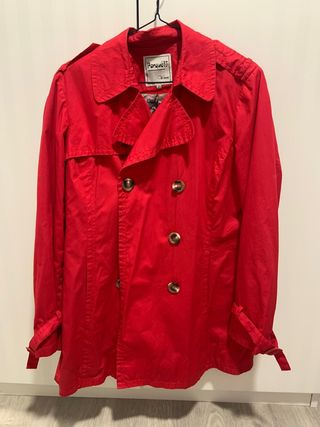 Gabardina Porqué Roja Talla L