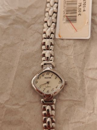 Reloj Racer Plateado y Blanco