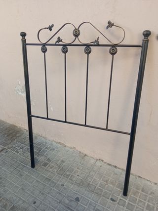 Cabecero de forja negro