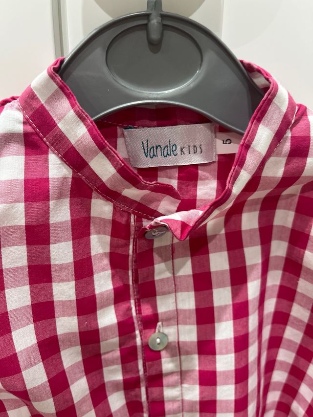 Camisa cuadros vichy niño 5 años