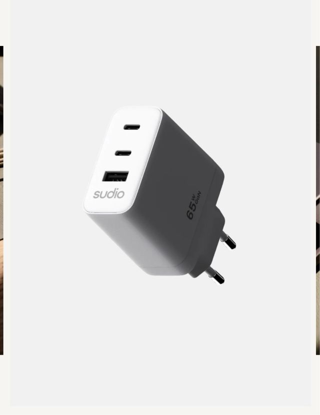 SUDIO Cargador P3 65W Blanco