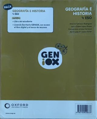 Geografía e Historia 4º ESO. Libro del estudian...