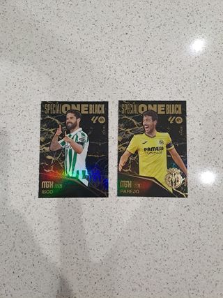 Lote 2 cartas fútbol Special One Black megacracks