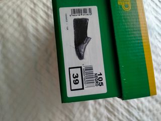 Mocasines de piel negros Pitillos talla 39