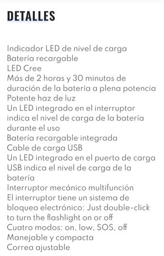 Linterna pesca submarina 