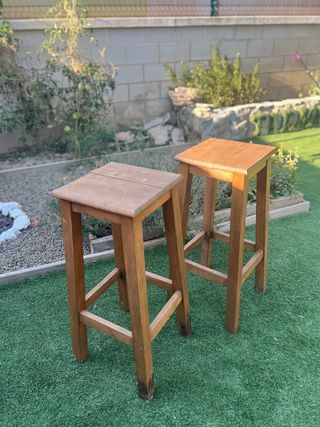 Taburetes de madera